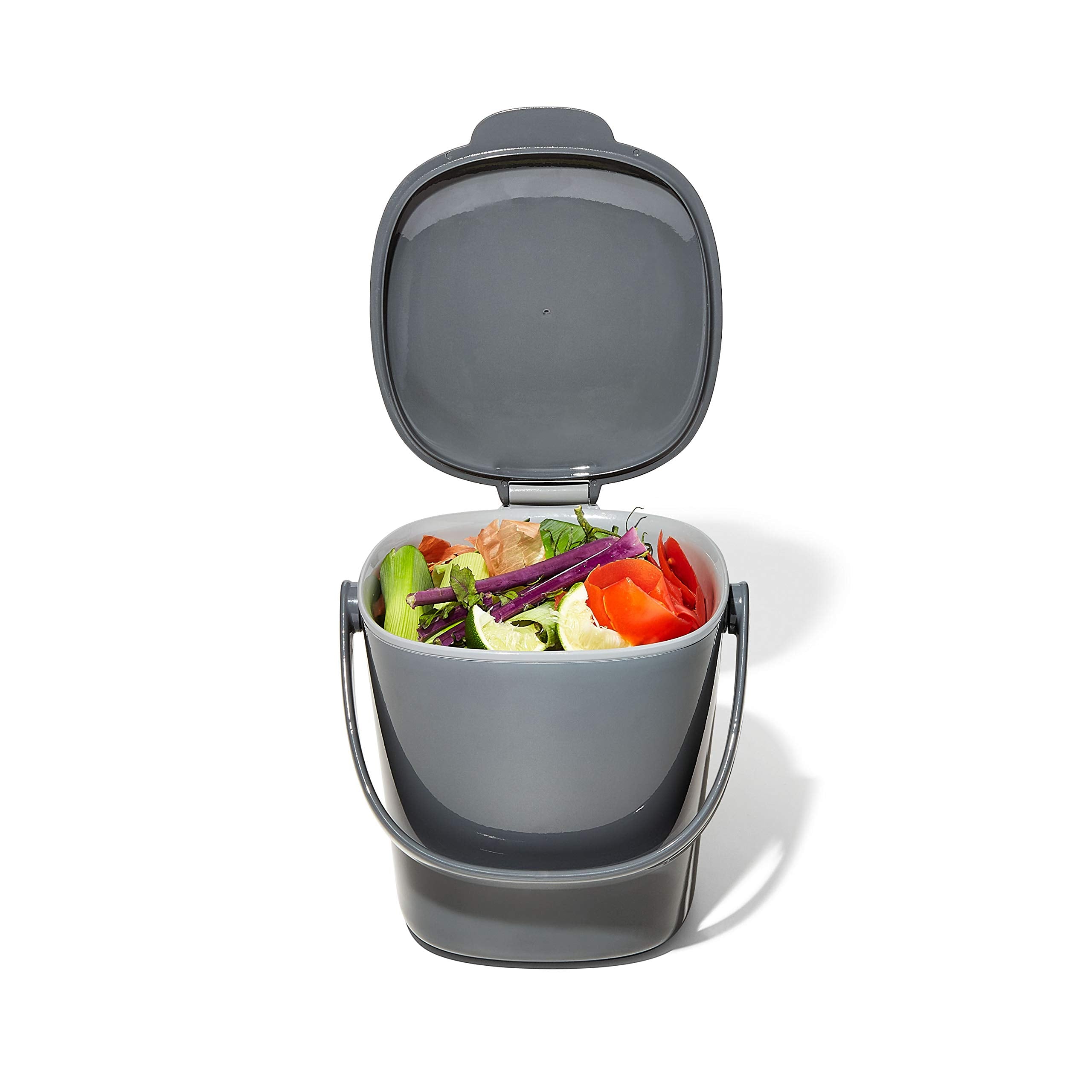 OXO Good Grips charcoal finish close-up highlighting modern kitchen compatibility