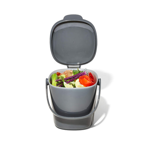 OXO Good Grips charcoal finish close-up highlighting modern kitchen compatibility