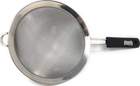OXO Good Grips front view showing stable rim and comfortable handle for secure draining