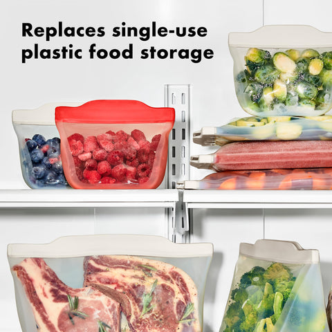 OXO Good Grips bag inside backpack proving leak-resistant transport for meals on-the-go