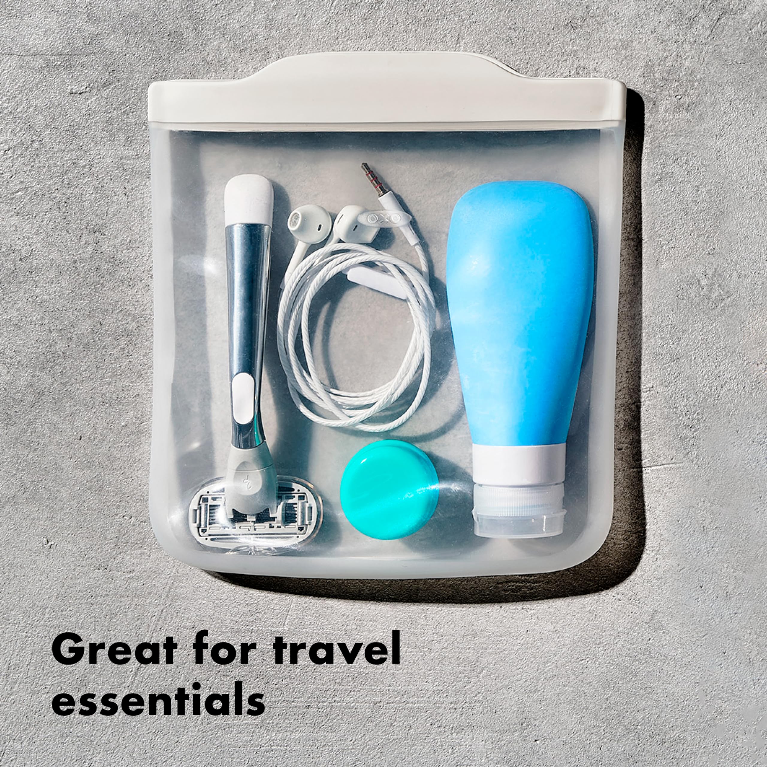 OXO Good Grips gallon used for sous-vide demonstrating heat-safe cooking versatility