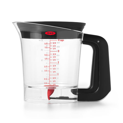 OXO Good Grips front view showing pitcher and pour spout for tidy pouring