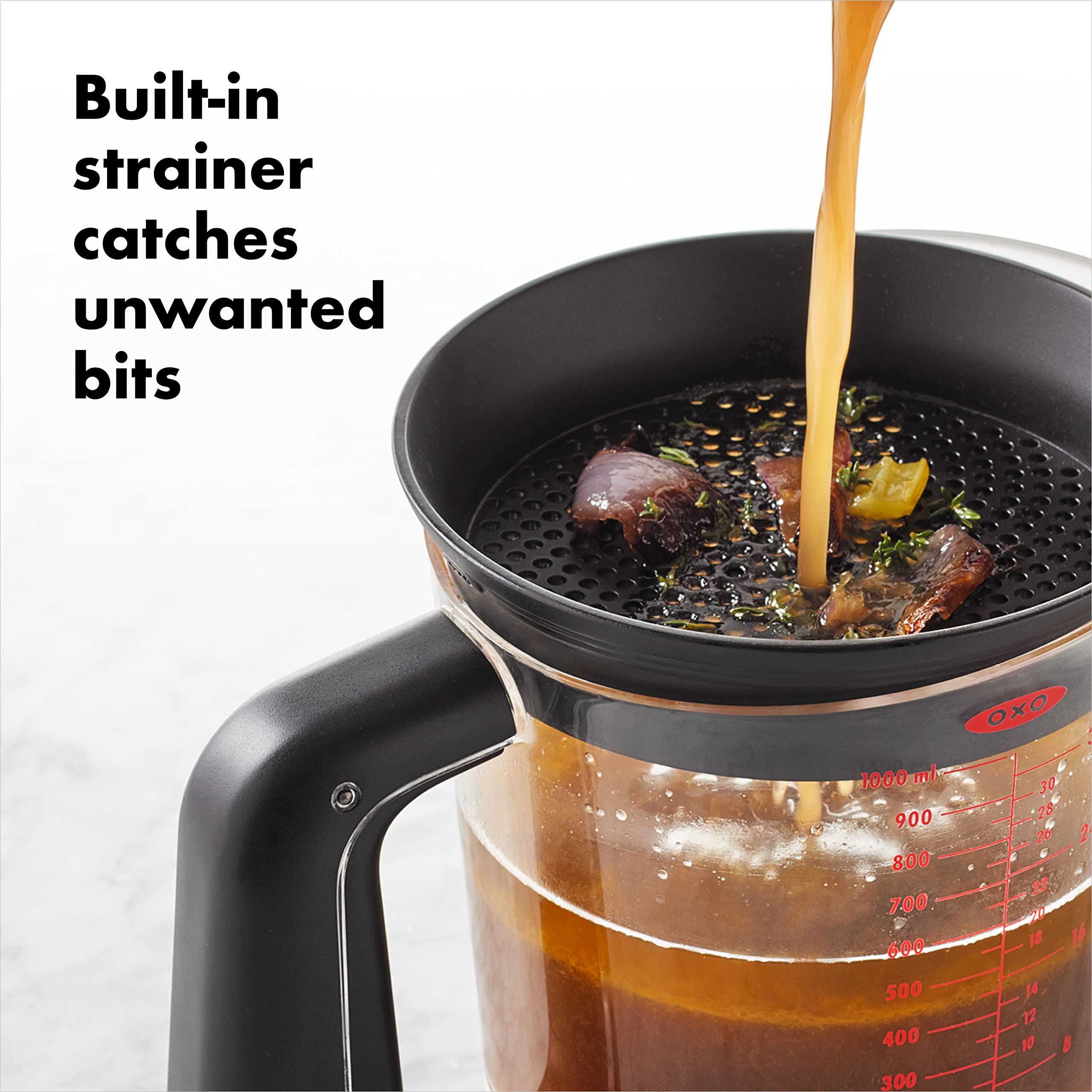 OXO Good Grips silicone shut-off valve detail preventing leaks for drip-free use