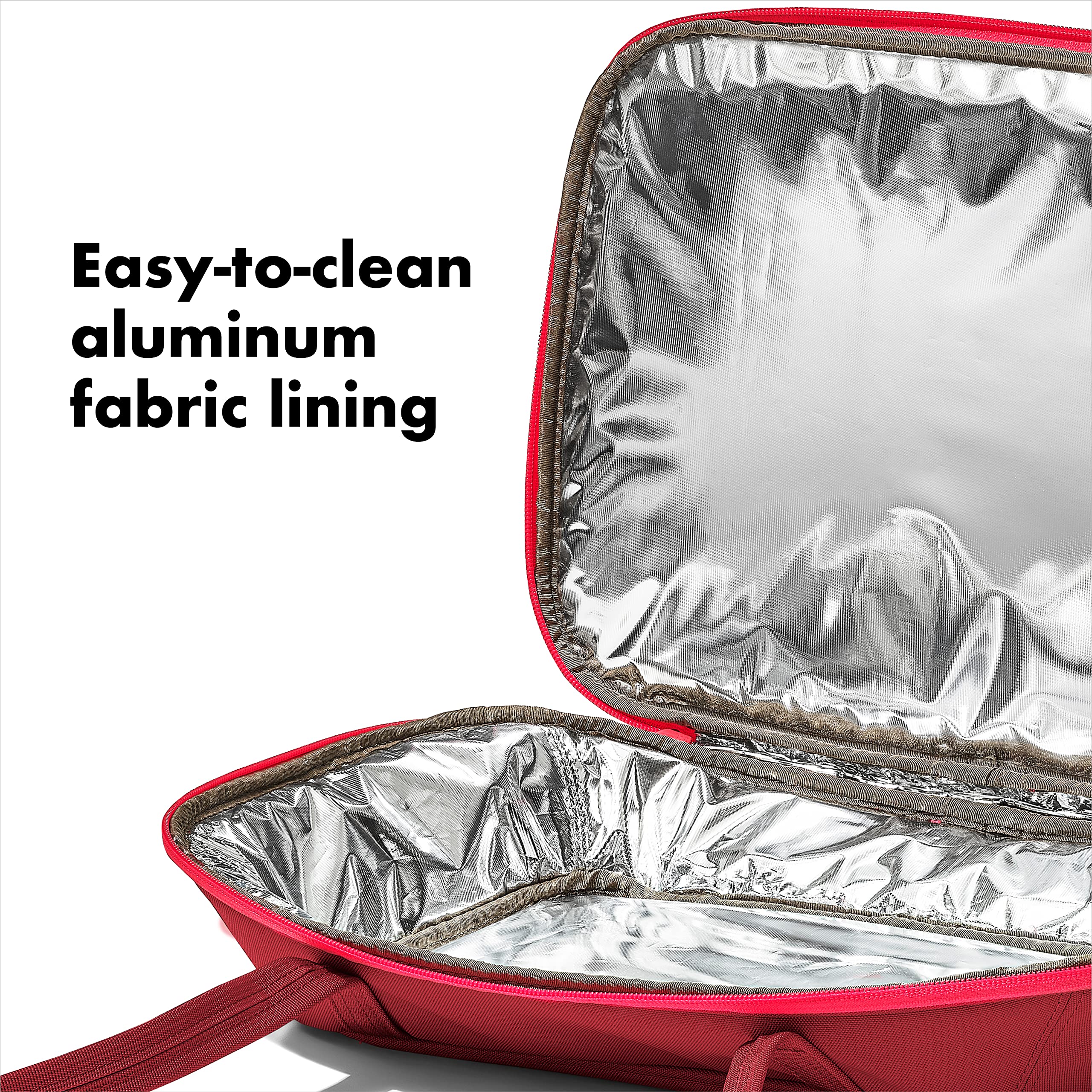 OXO Good Grips reinforced handles close-up, comfortable grip for heavy dishes