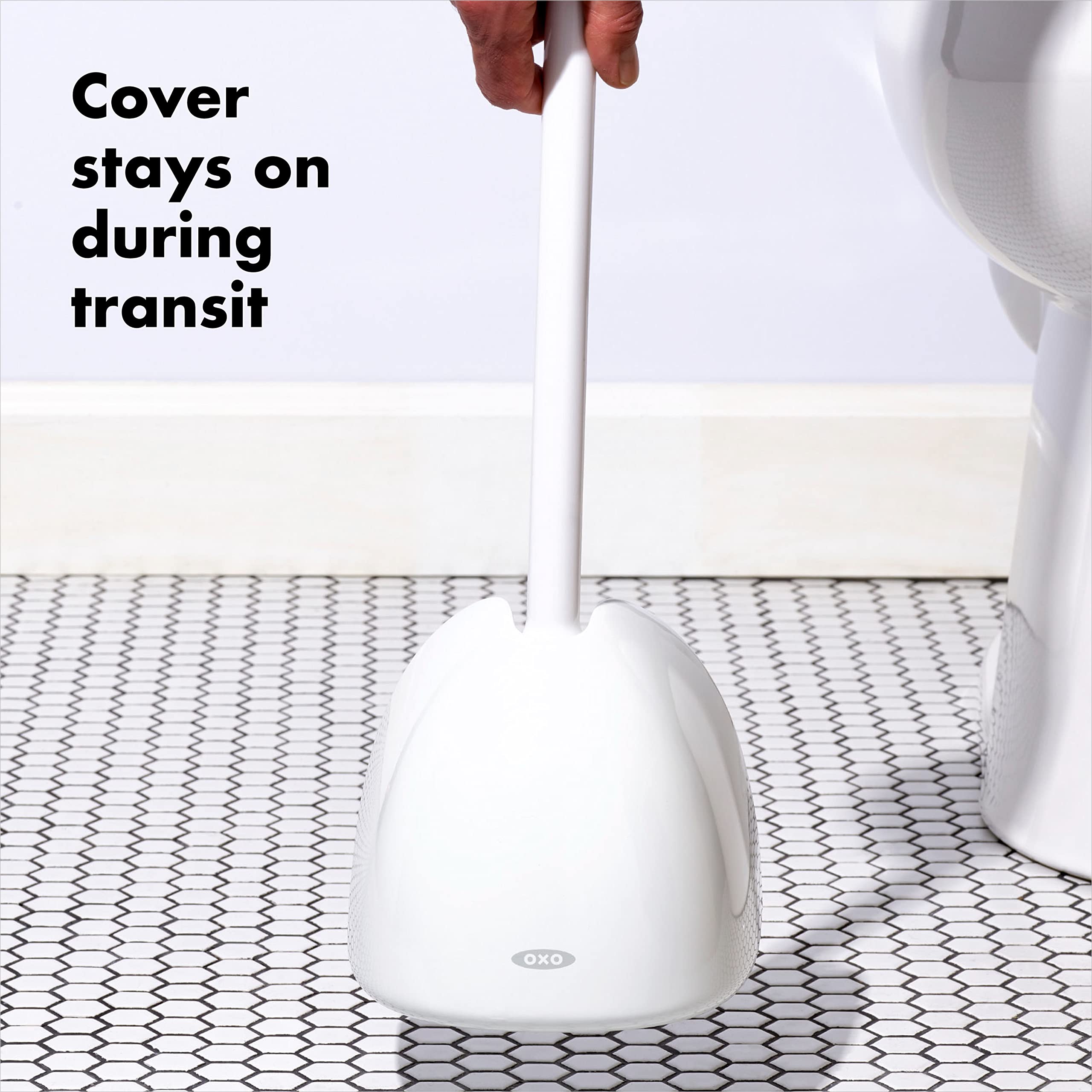 OXO Good Grips wide flat-top handle providing comfortable pressure and leverage