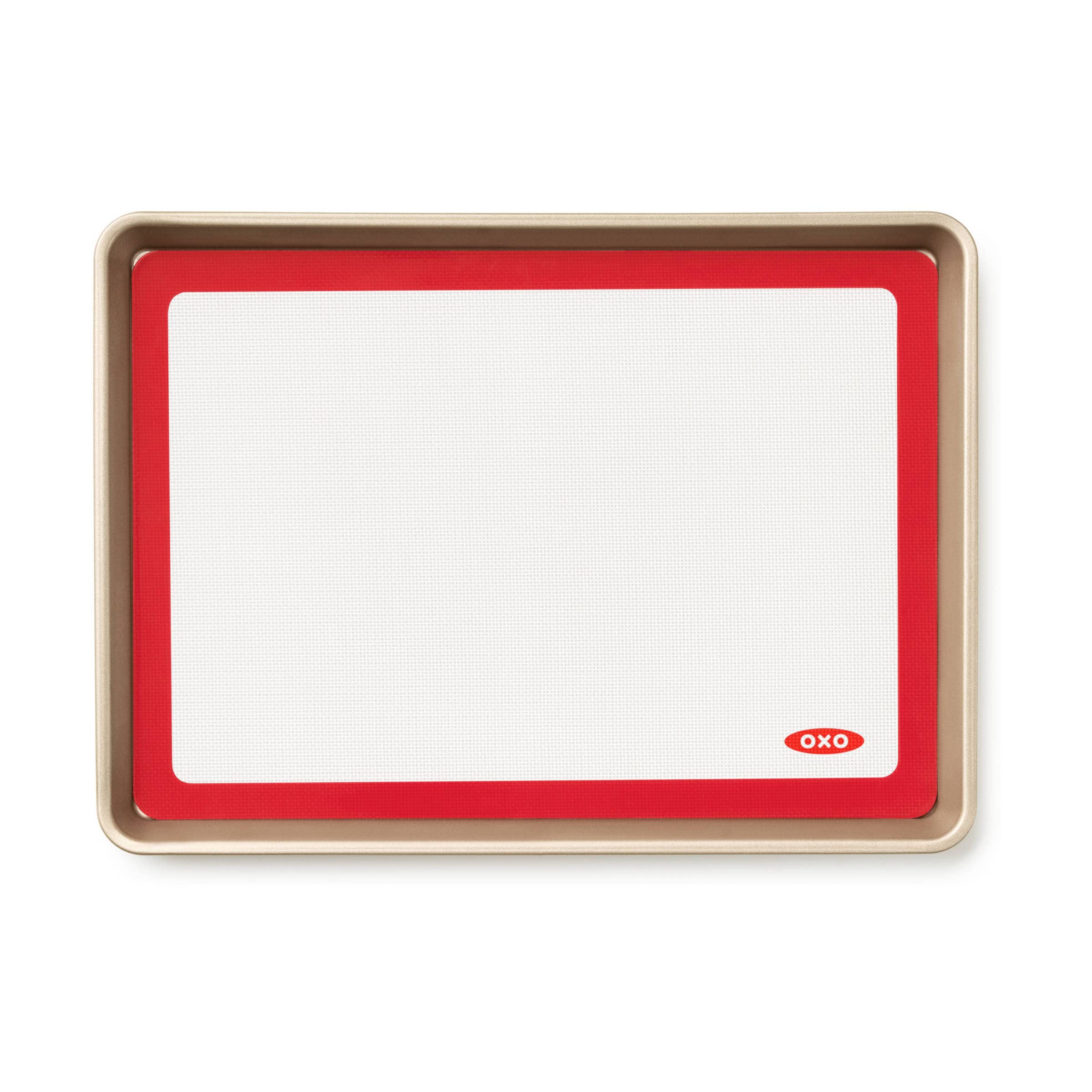 OXO Good Grips mat in dishwasher rack showing hassle‑free cleaning advantage