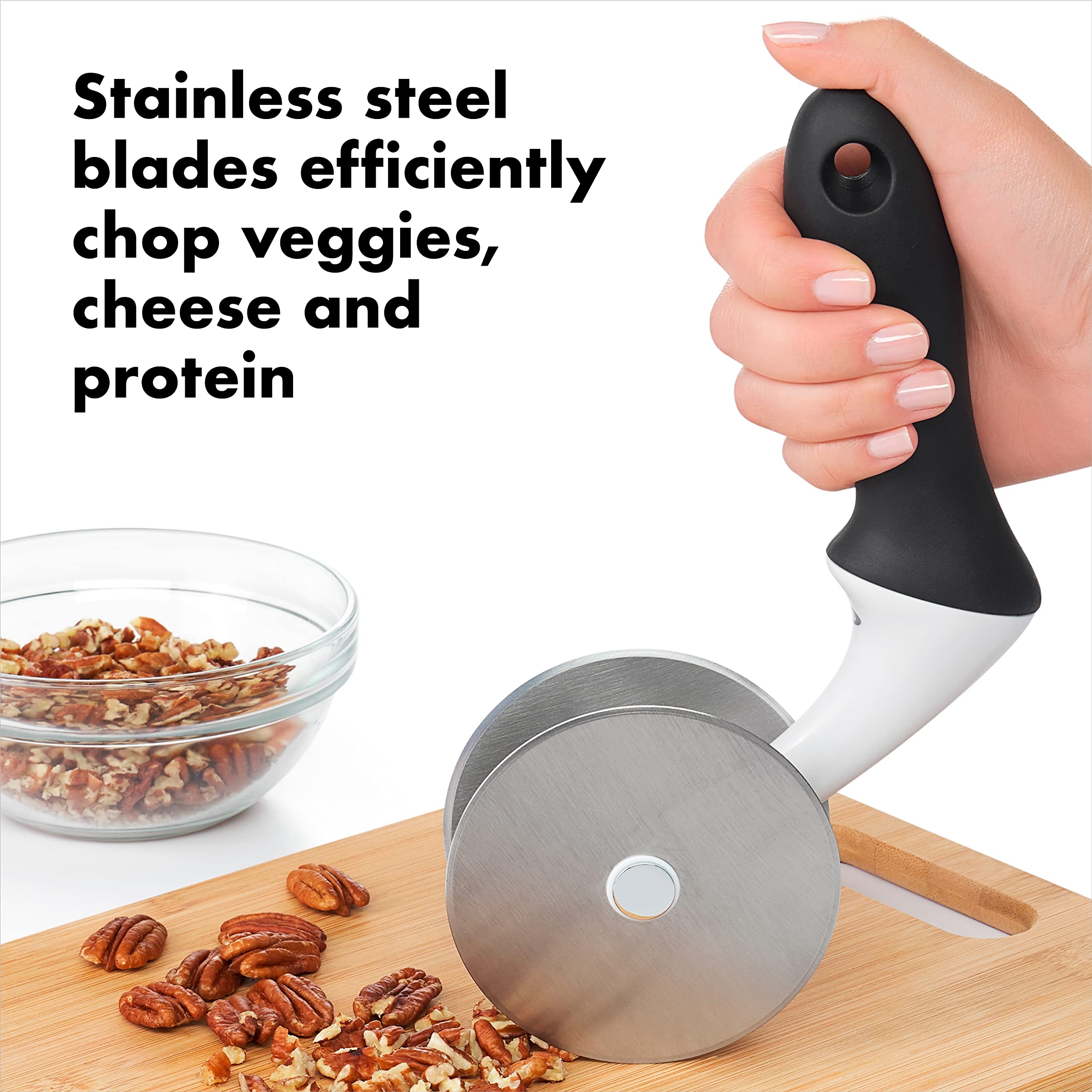 OXO Good Grips soft non-slip handle detail for comfortable secure grip