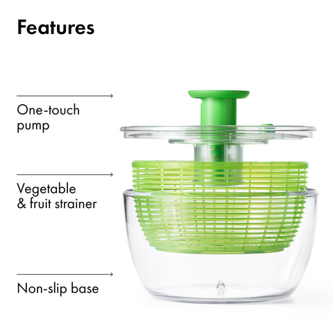 OXO Good Grips bowl used as serving dish with mixed greens