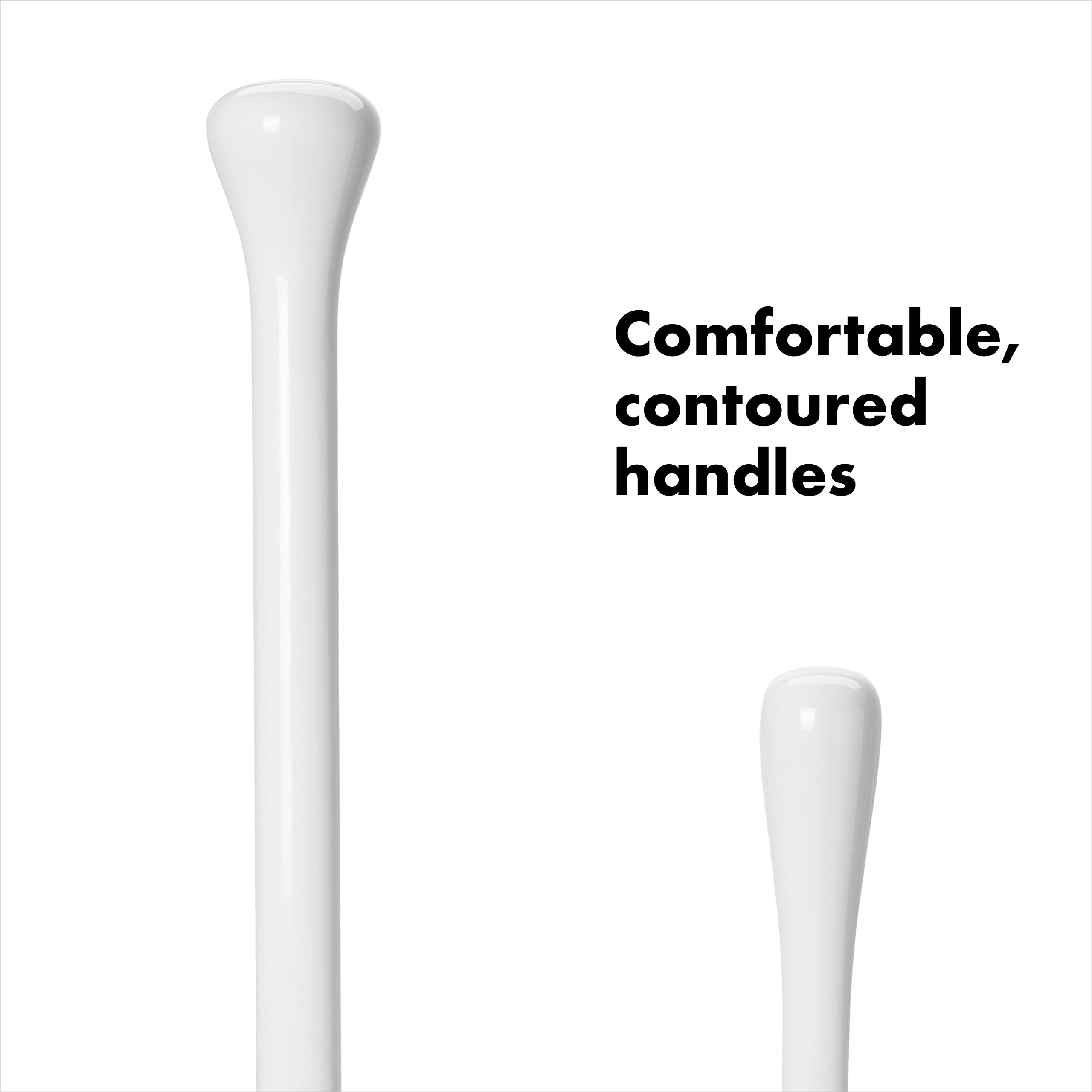 OXO Good Grips set placed next to toilet showing small footprint and scale