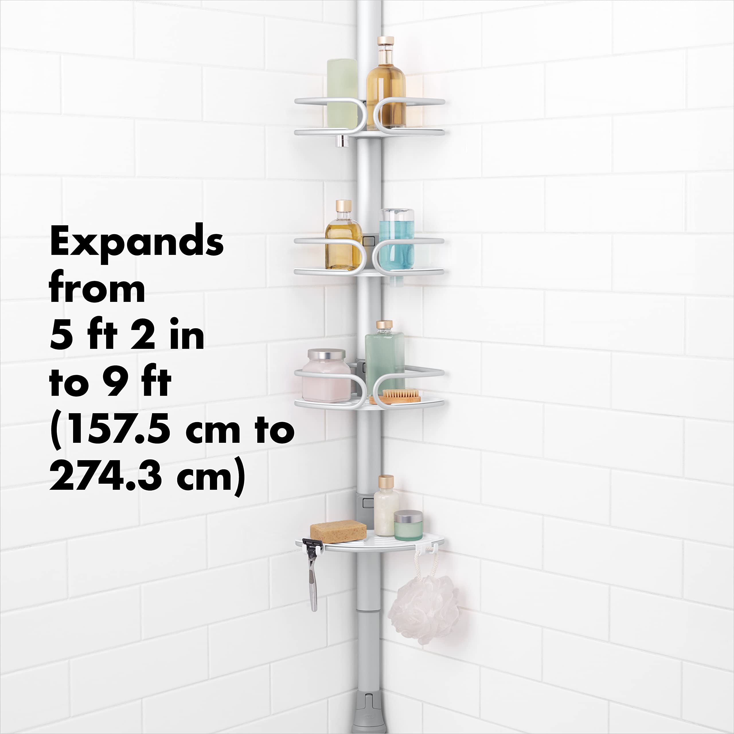 OXO Good Grips shelf adjustment mechanism showing easy repositioning benefit