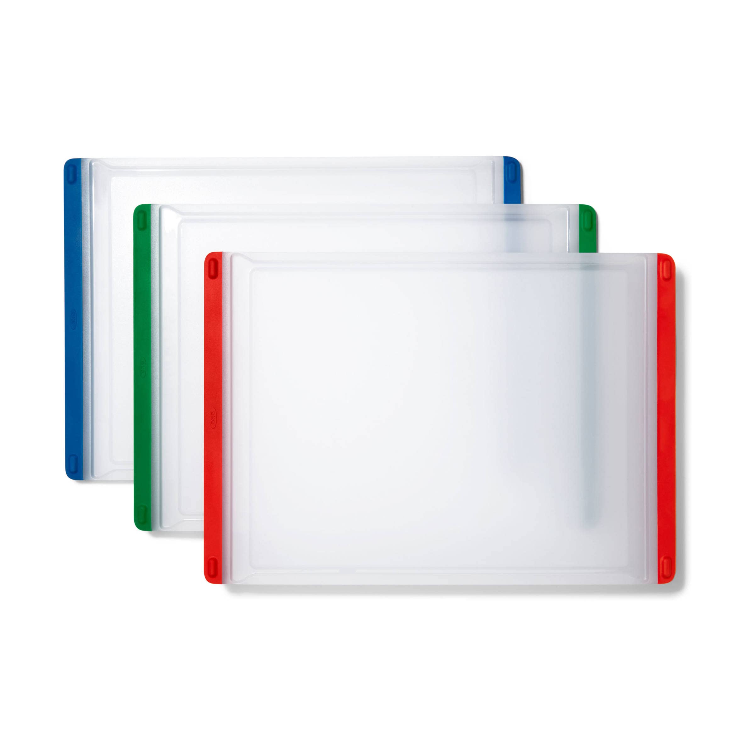 OXO Good Grips displayed next to kitchen scale showing compact, space-saving size