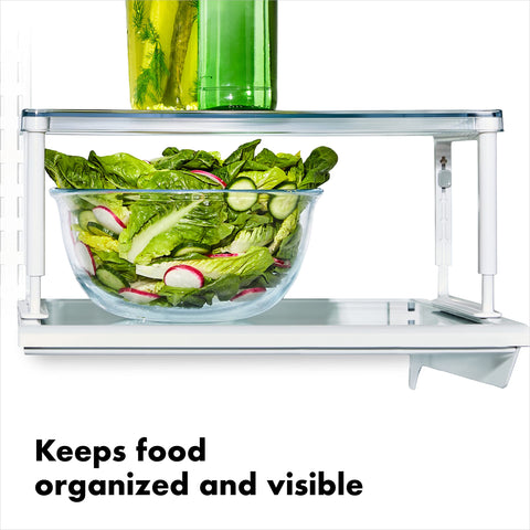 OXO Good Grips beside yogurt cup showing scale and space-saving benefit