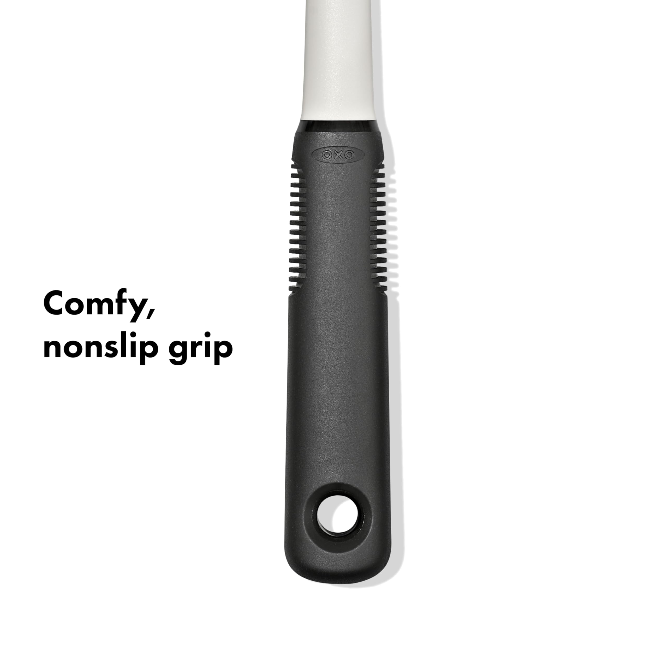 OXO Good Grips next to ruler for size comparison and cooking versatility