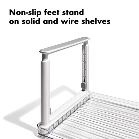 OXO Good Grips platform texture detail highlighting sturdy, wipeable surface