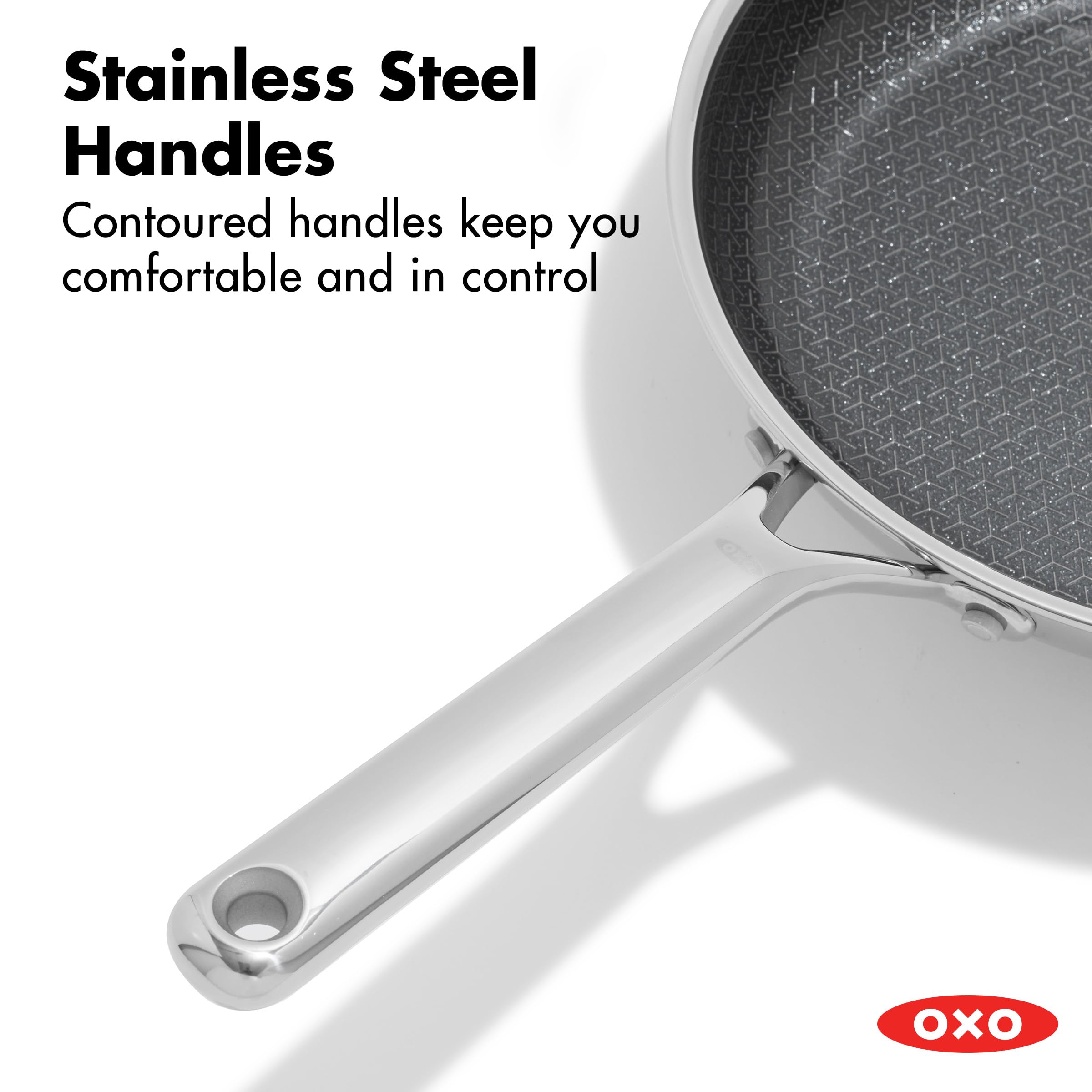 OXO pan loaded in dishwasher showcasing easy cleanup and dishwasher-safe convenience