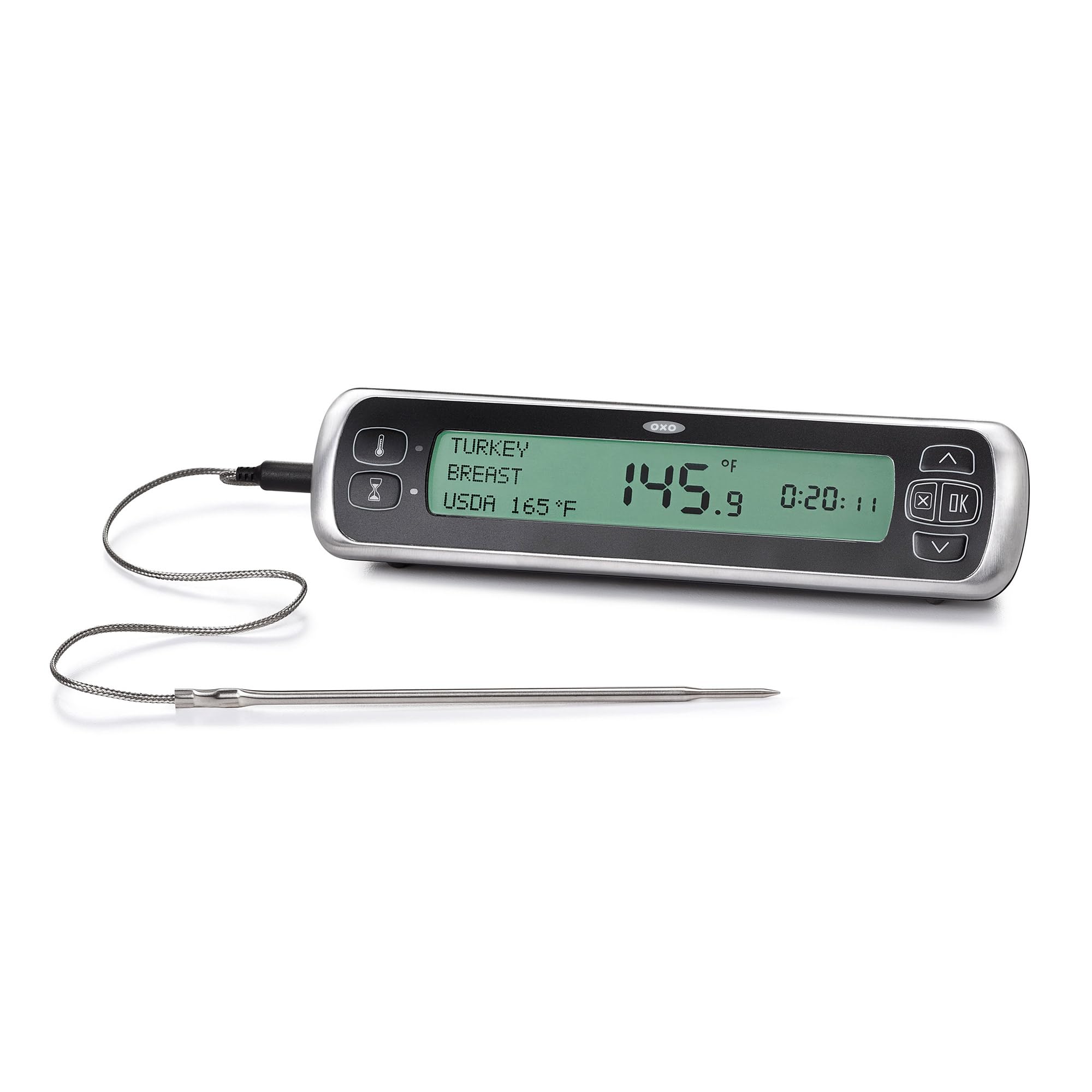 OXO large LCD display with clear temperature readout benefit