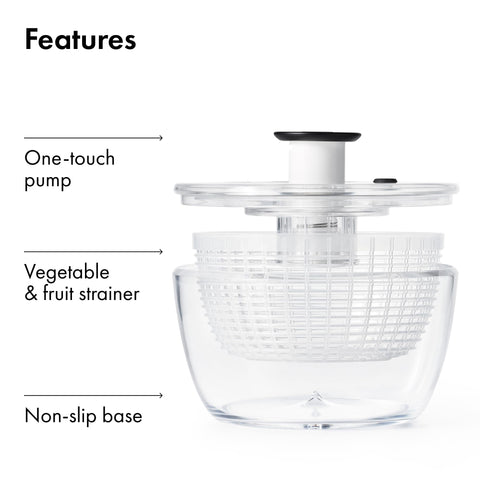 OXO lid taken apart showing removable parts that simplify cleaning