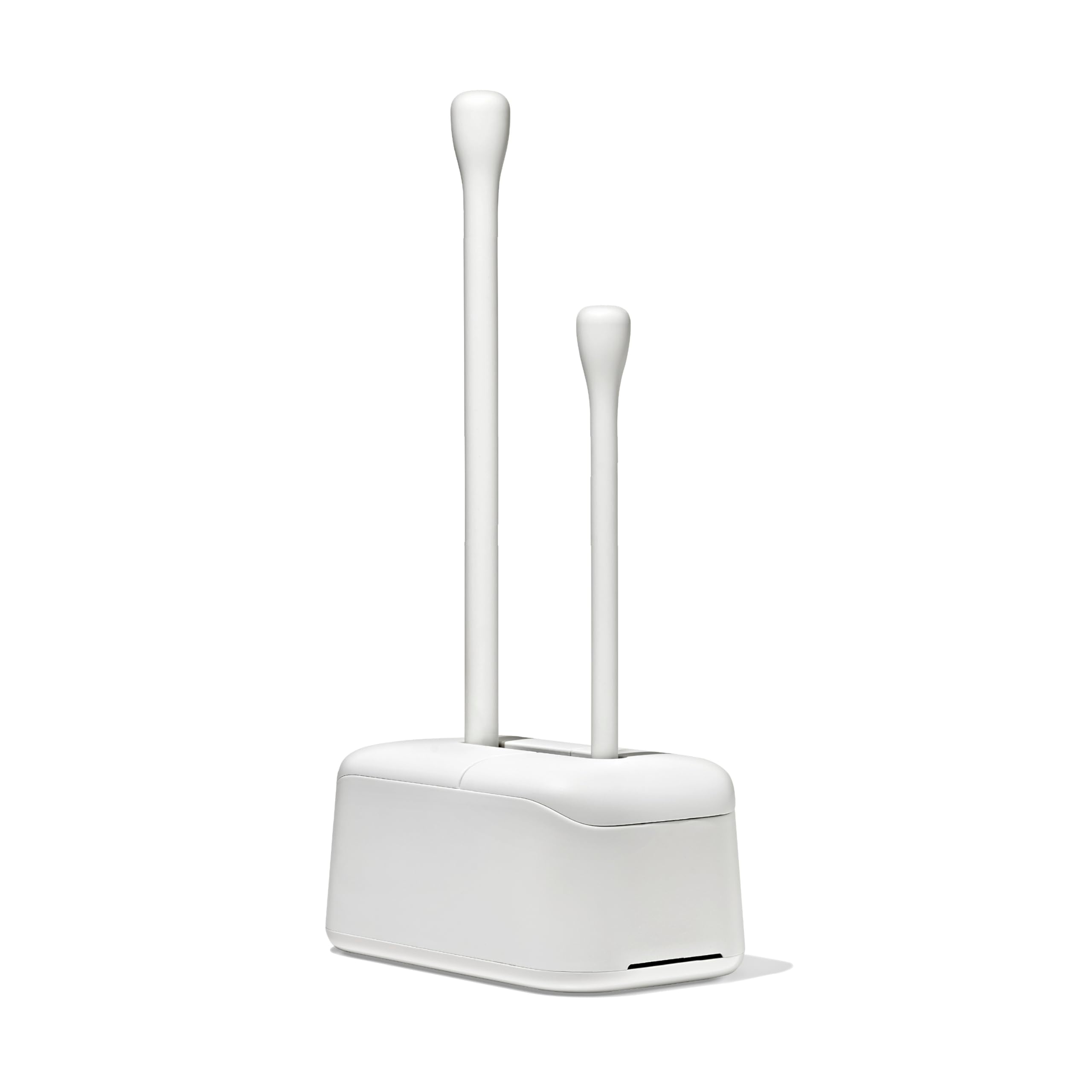 OXO in a bathroom lifestyle scene demonstrating discreet, stylish storage