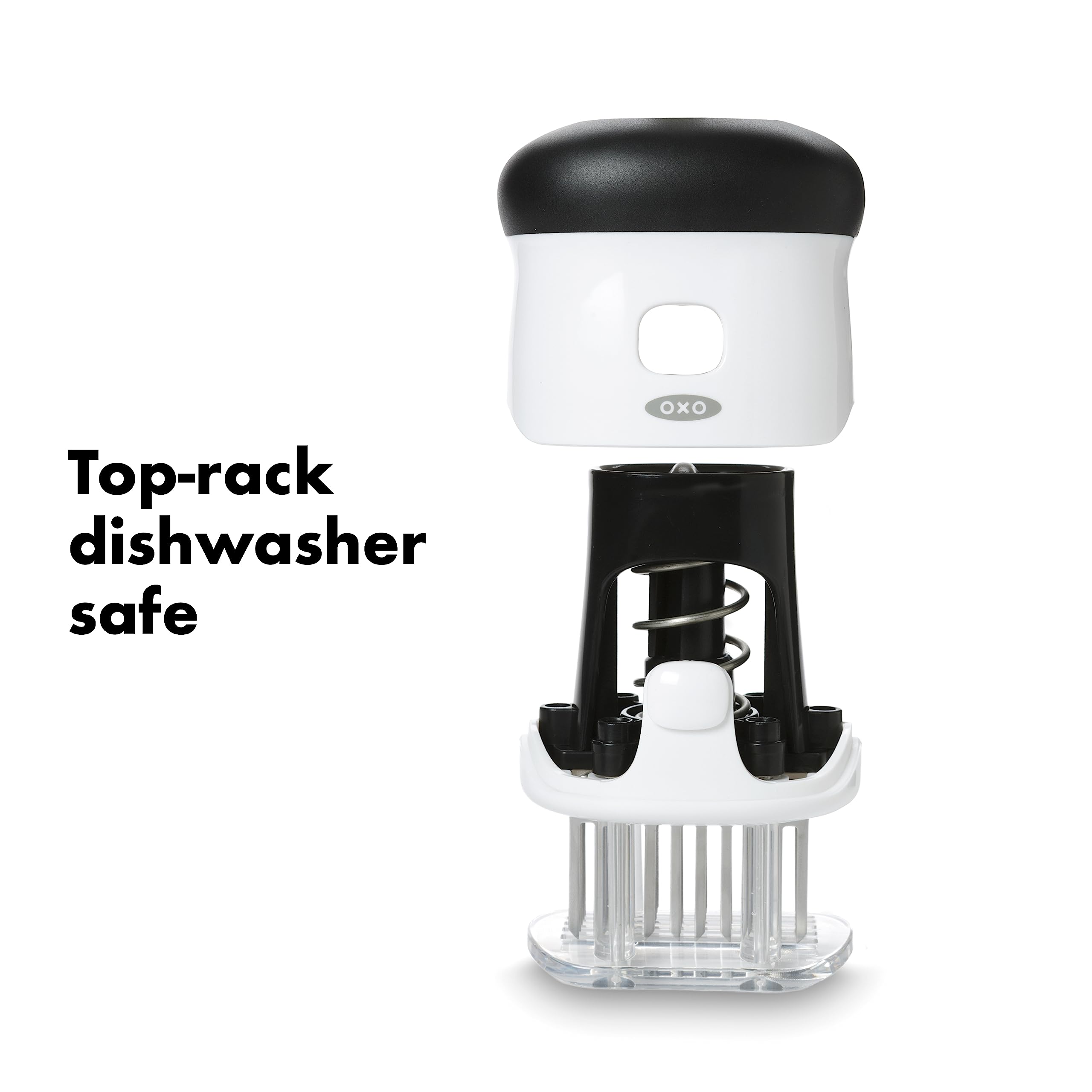 OXO toggled locked position demonstrating secure blade storage and safety