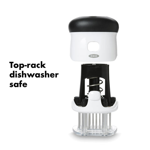 OXO toggled locked position demonstrating secure blade storage and safety