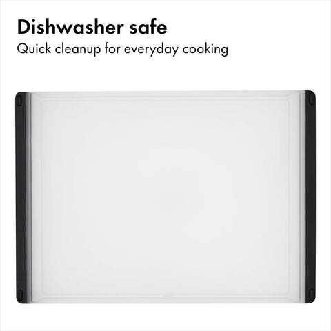 OXO non-slip feet gripping countertop for safer chopping