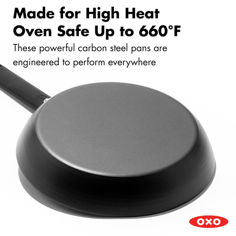 OXO Obsidian held in hand for size comparison showing lightweight, easy handling