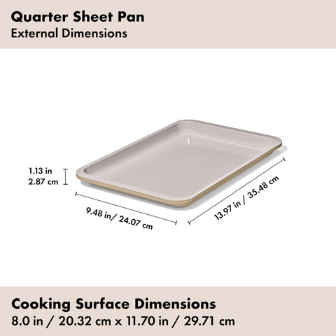 OXO pan dimension markings detail aiding quick size identification