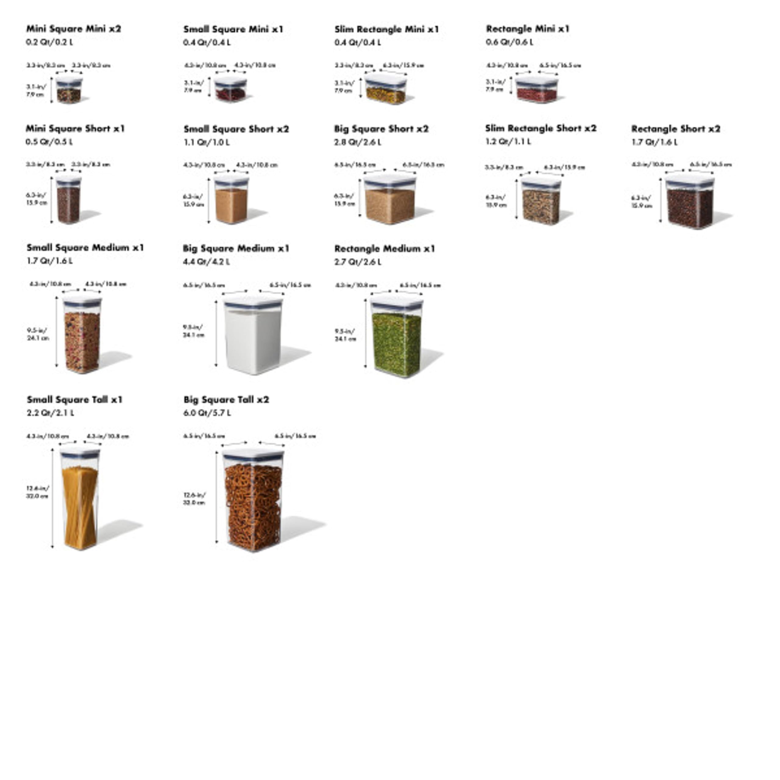 OXO POP containers styled on countertop for organized, ready-to-access ingredients