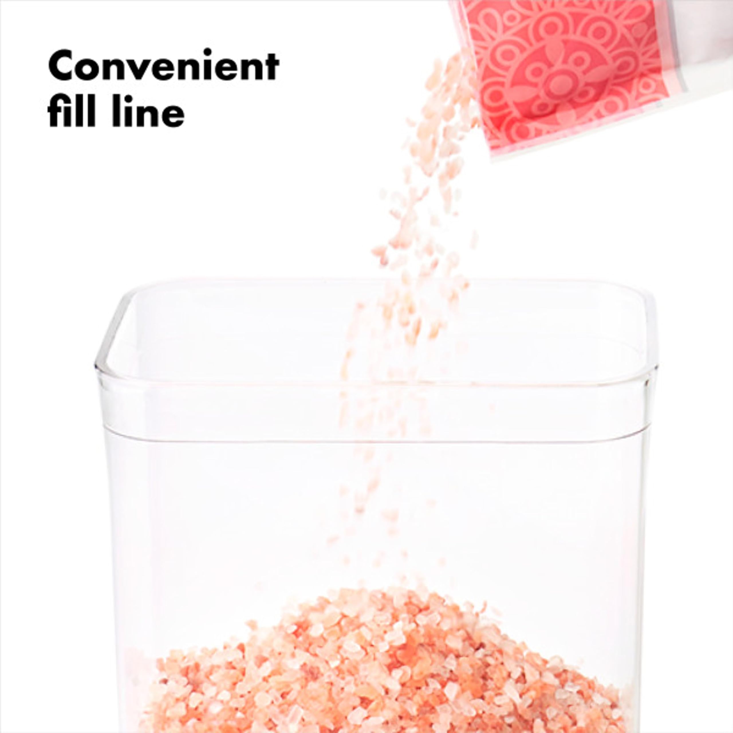 OXO POP lineup showing various container sizes to match different pantry staples