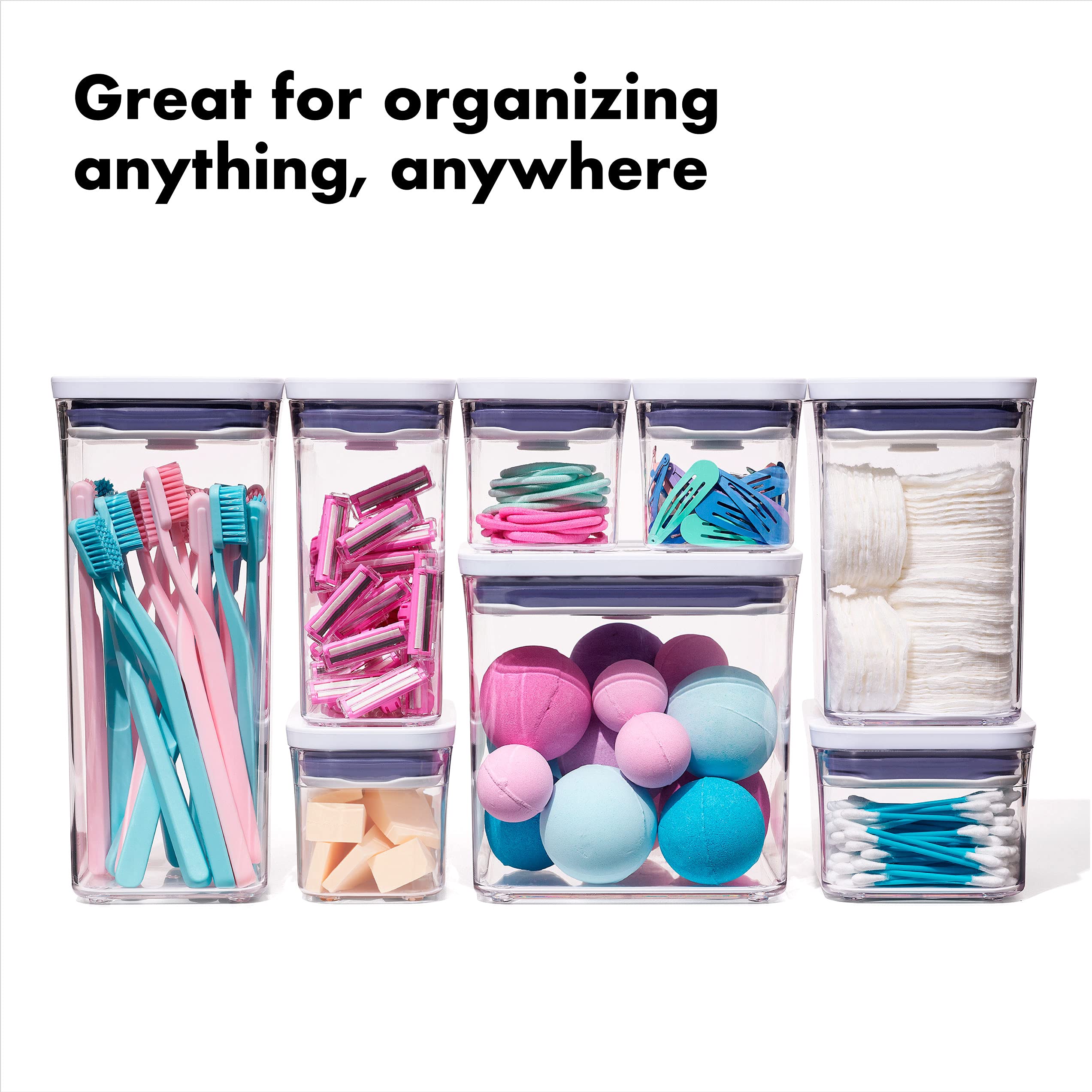 OXO container with visible fill line for accurate refilling convenience