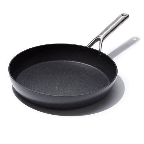 OXO professional 12" front packaging showing pan and benefits