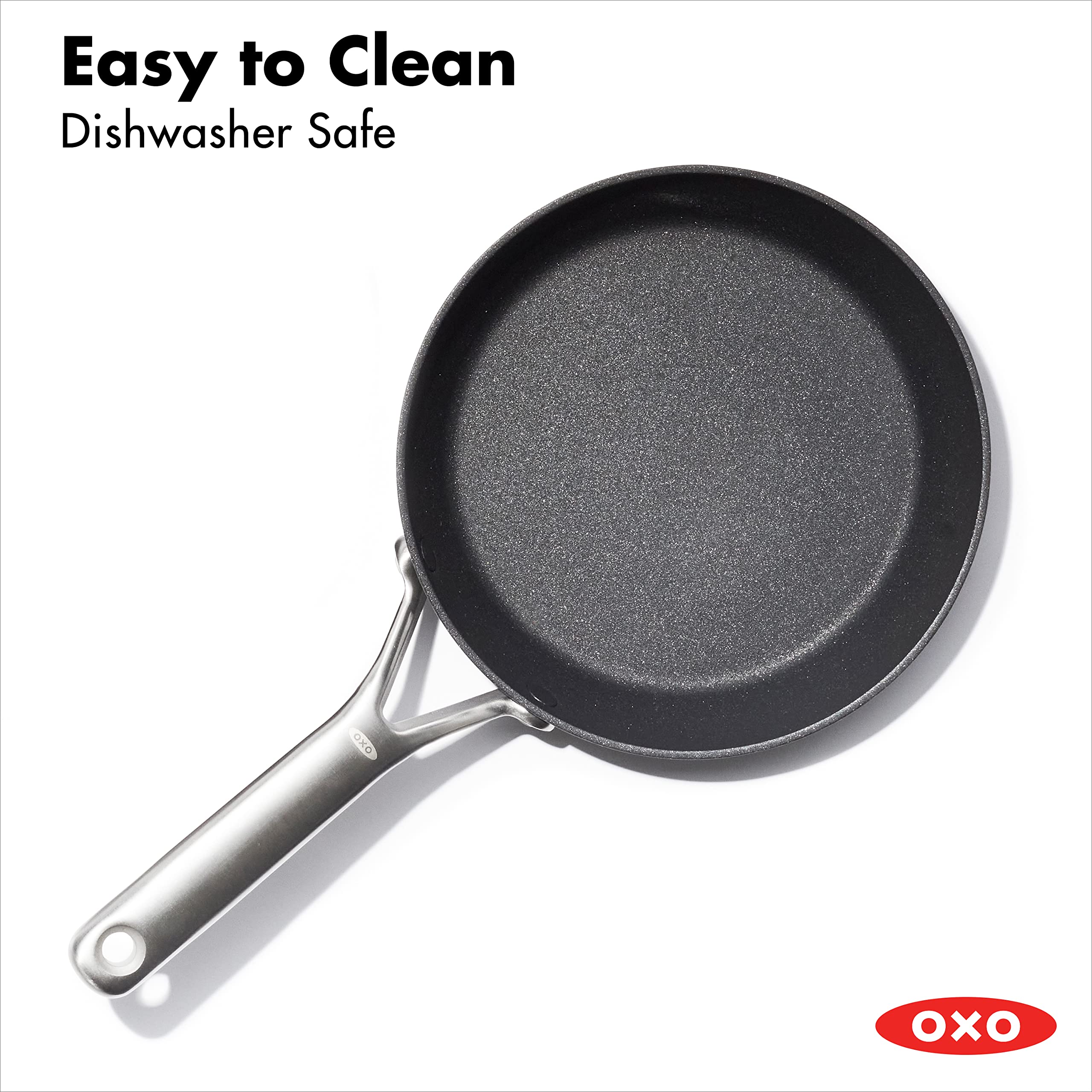 OXO professional skillet on kitchen counter in lifestyle scene for everyday use