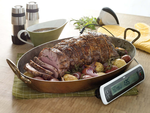 OXO side profile with stainless accents, shows kitchen-to-table aesthetic benefit