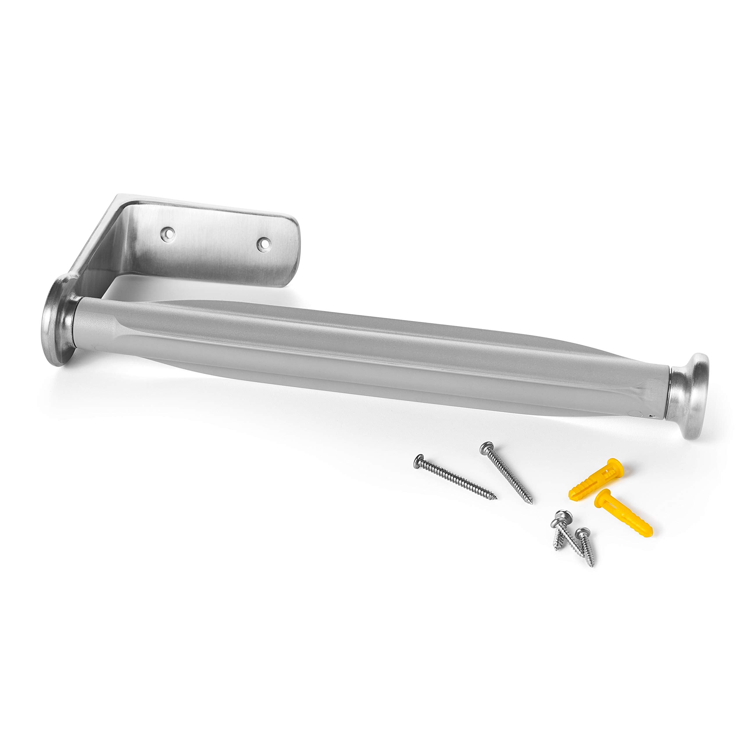 OXO holder next to a roll showing fit for up to 6 inch diameter rolls