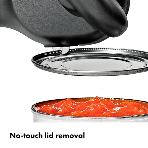 OXO size comparison beside a standard can illustrating compact leverage