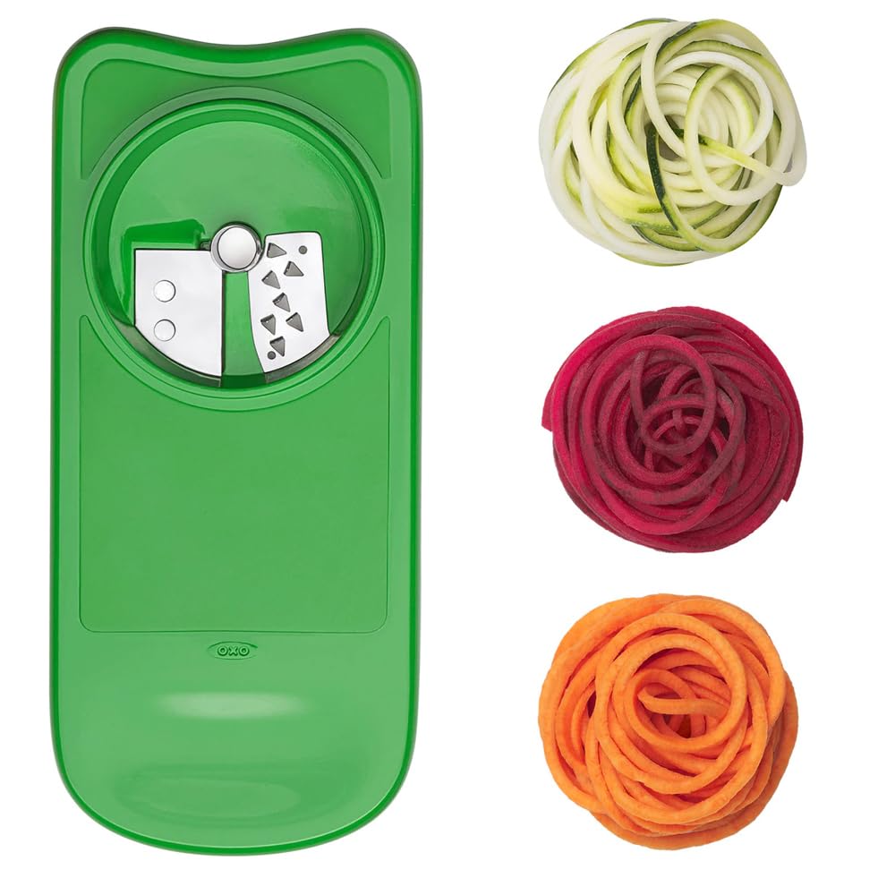 OXO stacked blades stored inside container acting as lid to save space