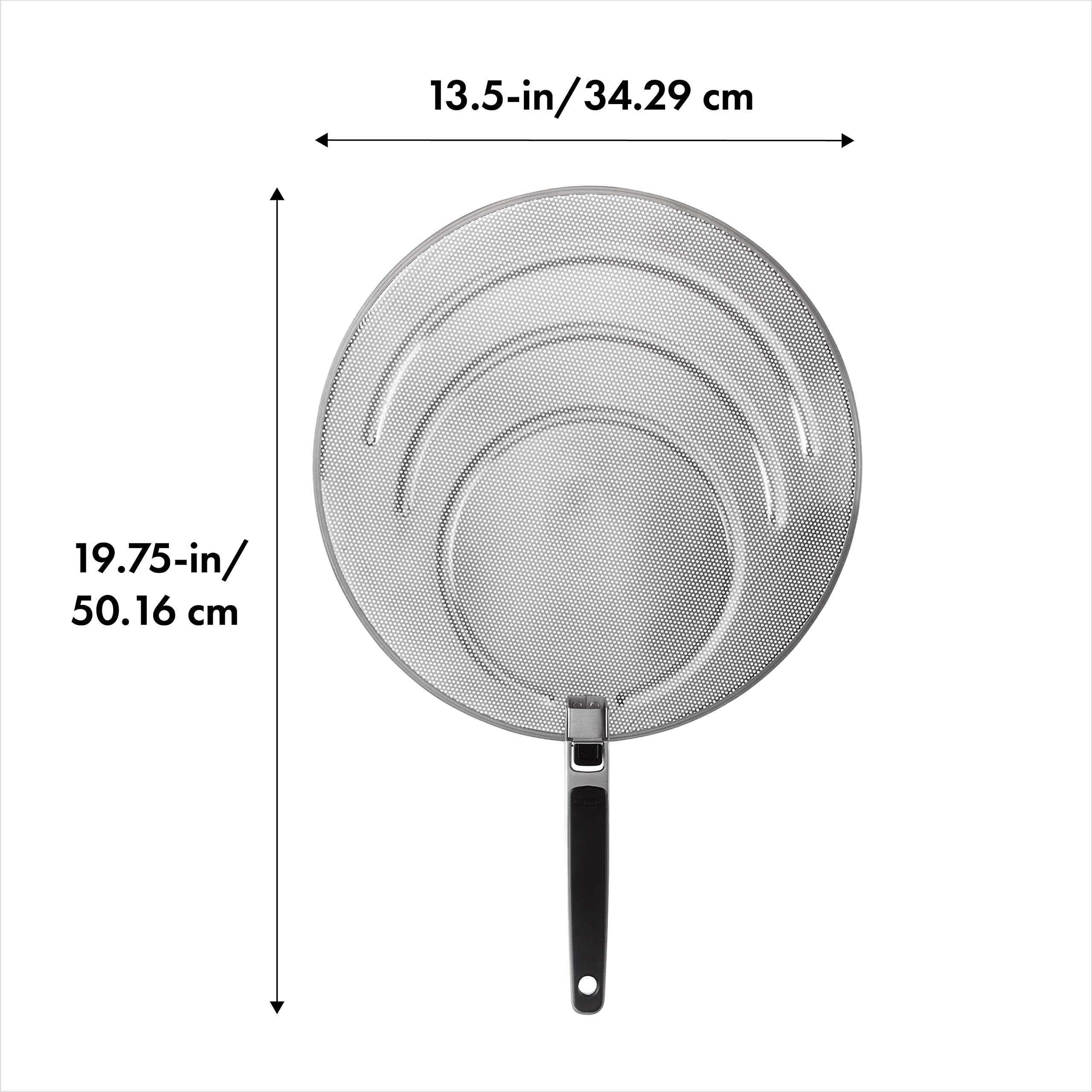 OXO Good Grips folded handle demonstrating compact storage benefit