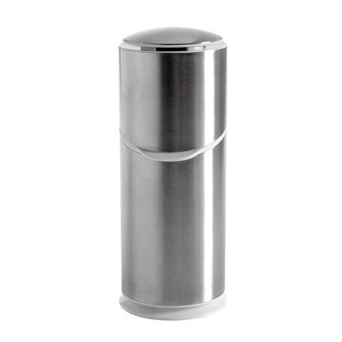 OXO brushed stainless finish close-up highlighting rust resistance and sleek texture