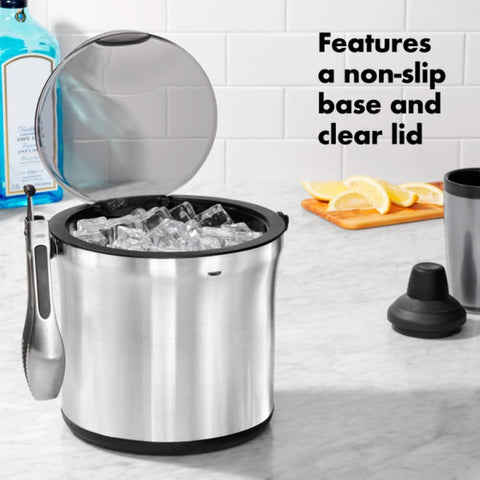 OXO SteeL non-slip base closeup providing stability on surfaces benefit