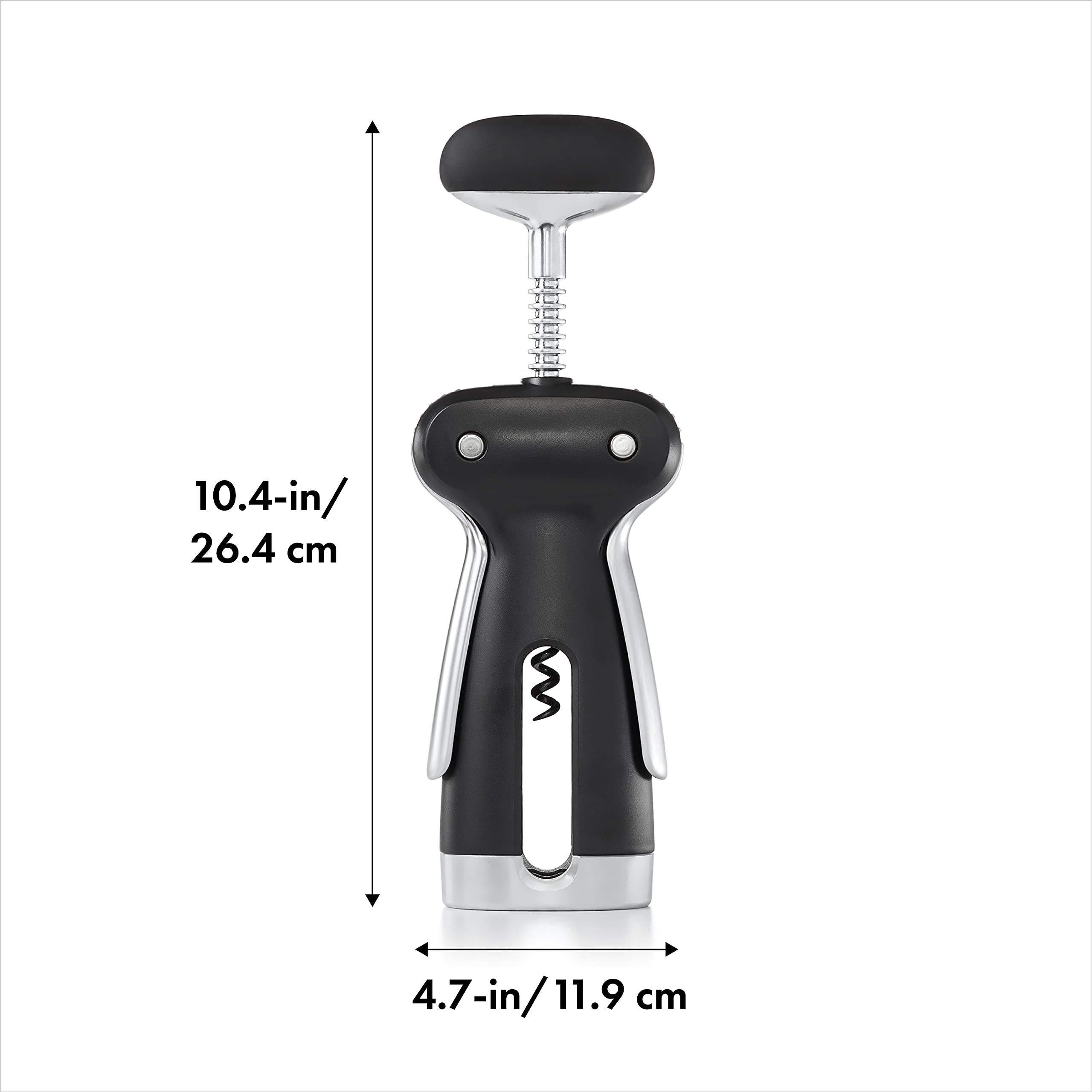 OXO side profile displaying die-cast handles and extended body for better leverage