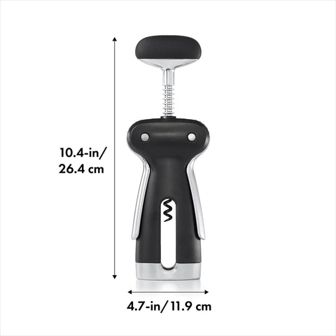 OXO side profile displaying die-cast handles and extended body for better leverage