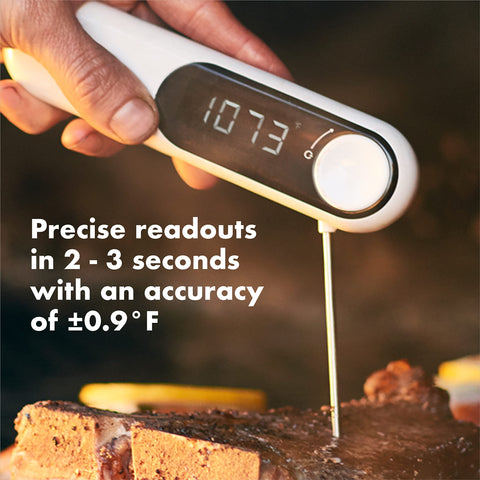 OXO Good Grips rotating probe detail demonstrating ambidextrous use benefit