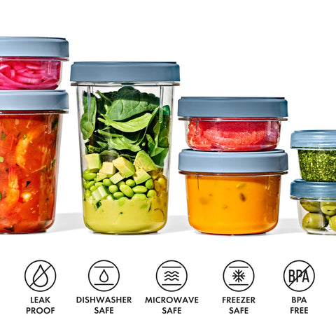 OXO containers used for meal prep saving time and portioning