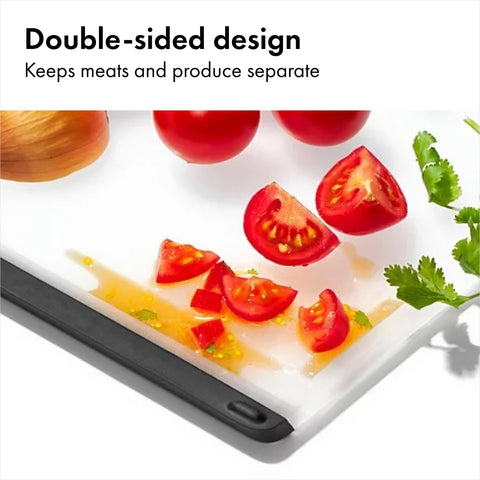 OXO stacked boards showing size comparison and storage benefit