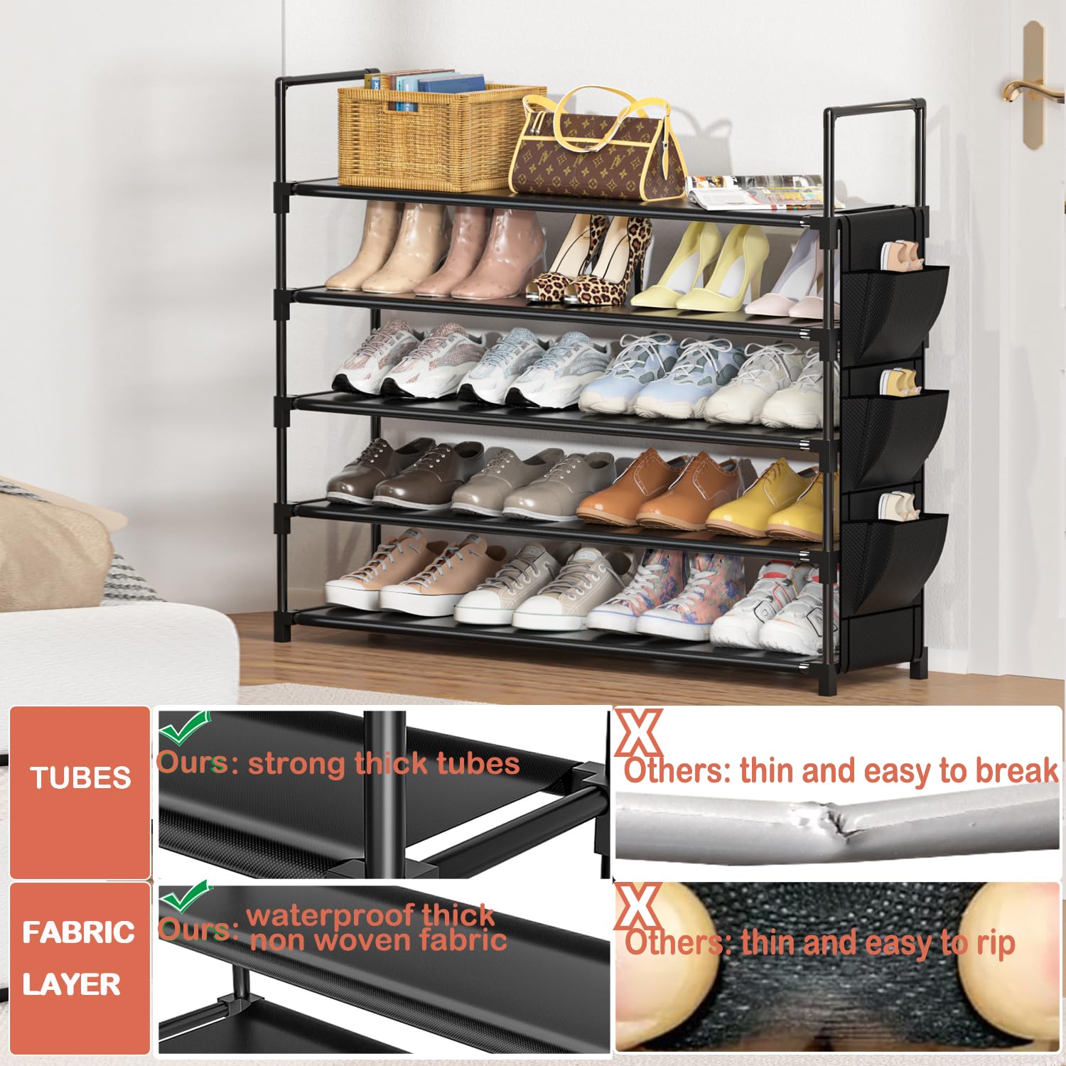 OYREL placed inside a closet saving hallway and floor space