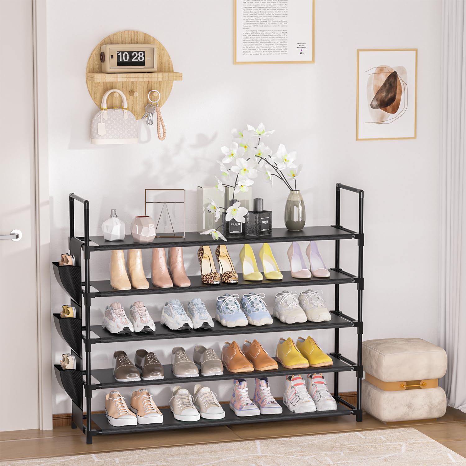 OYREL in an entryway creating a tidy, minimalist first impression