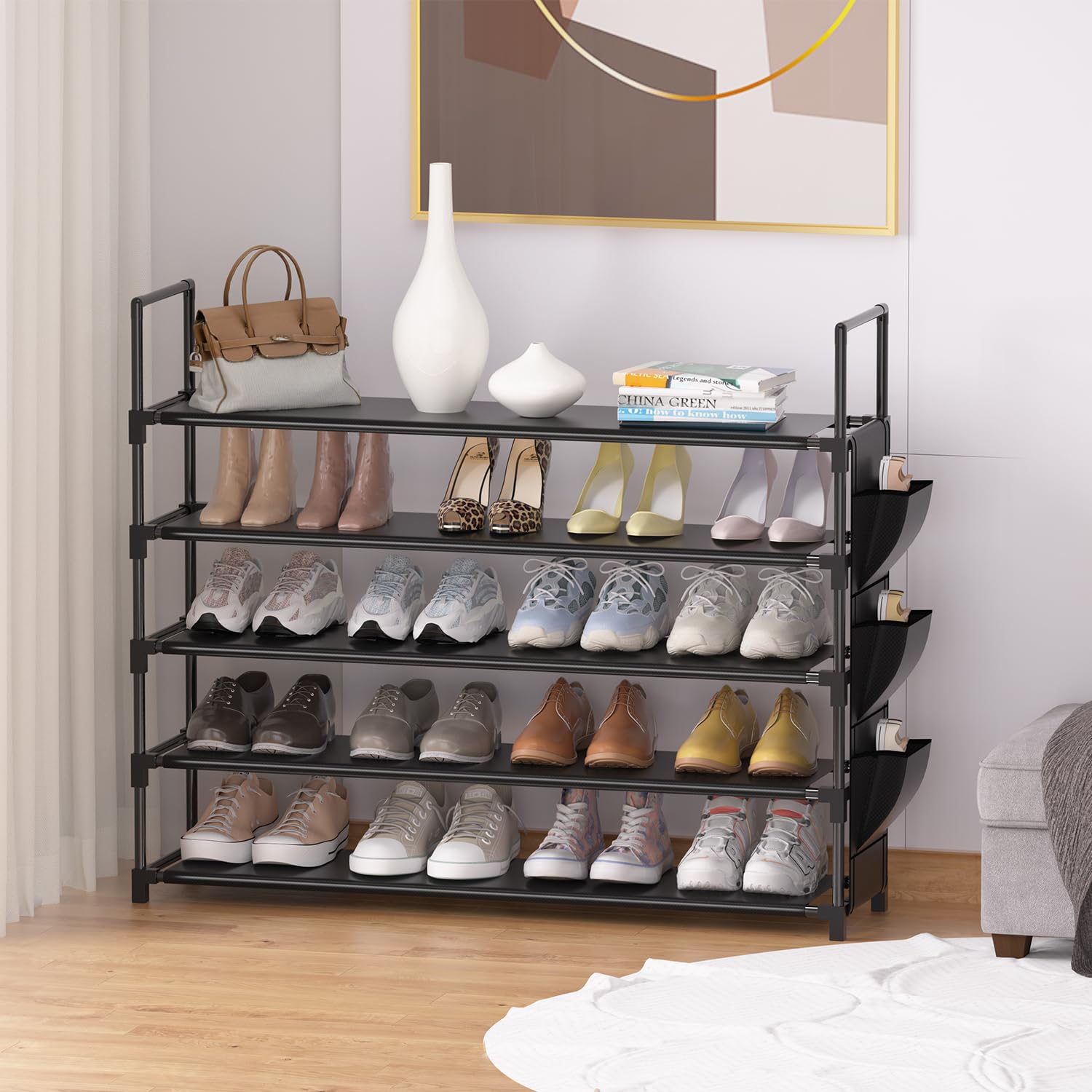 OYREL next to a shoe to show size and capacity comparison