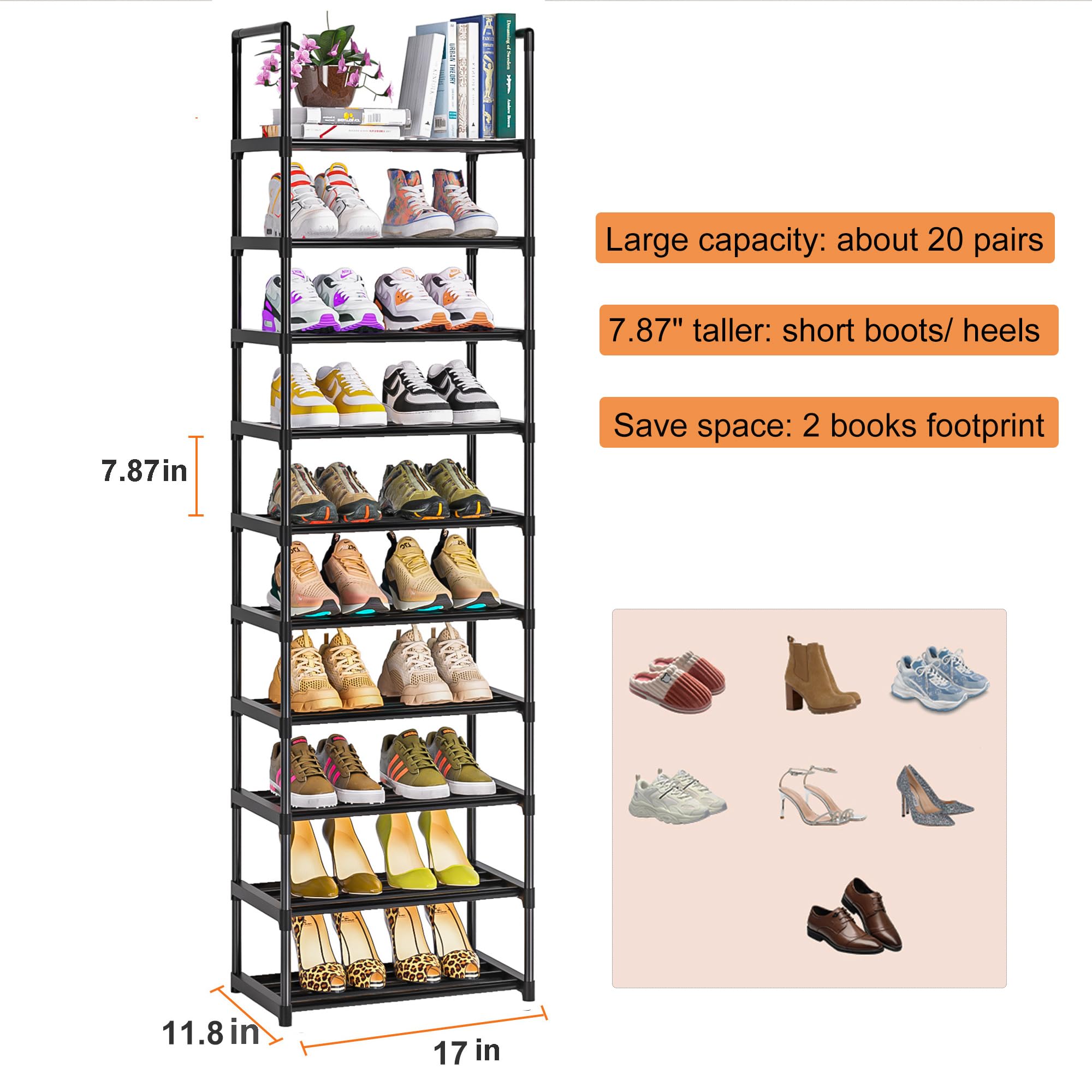 OYREL side profile highlighting narrow footprint for small spaces
