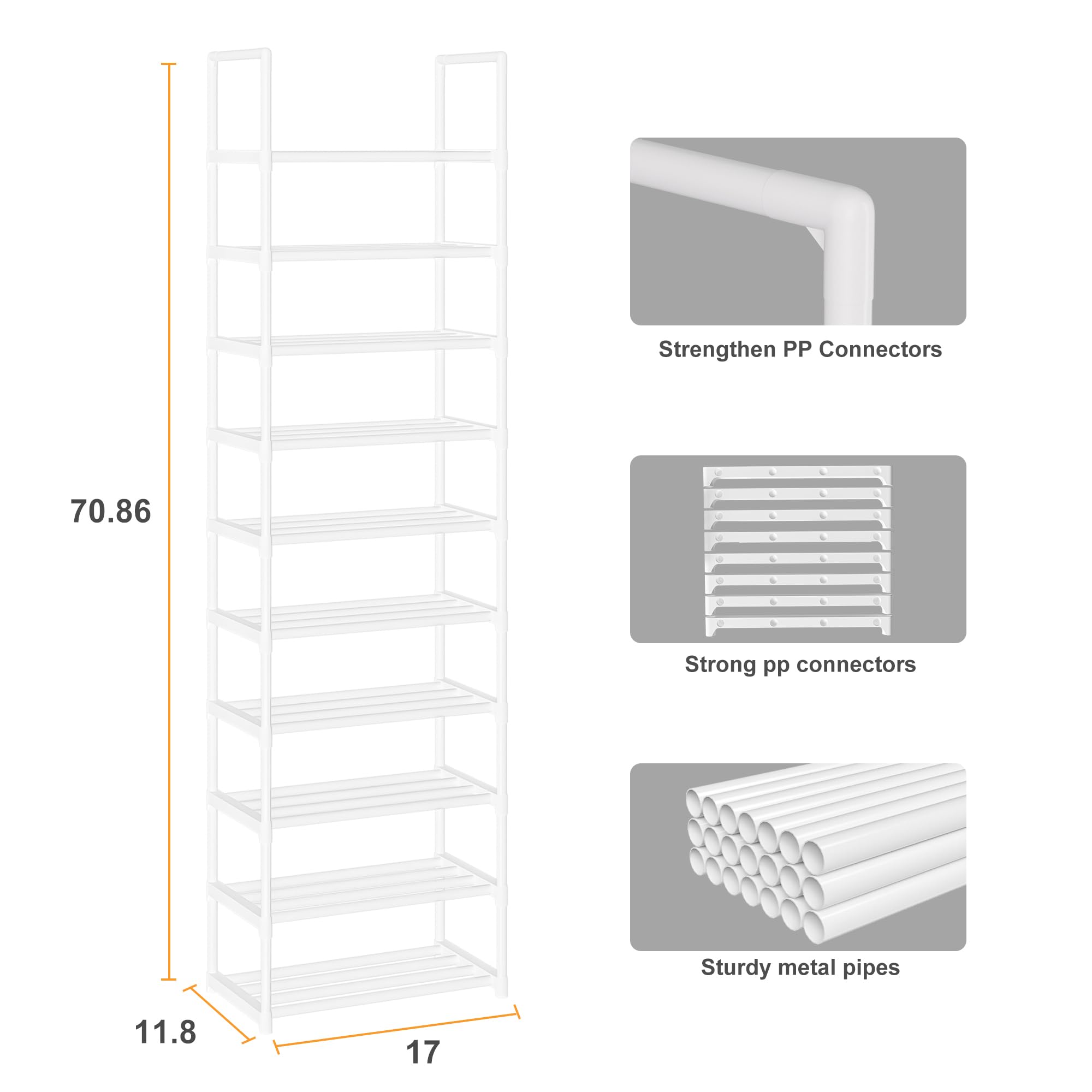 OYREL side profile illustrating slim footprint that saves floor space
