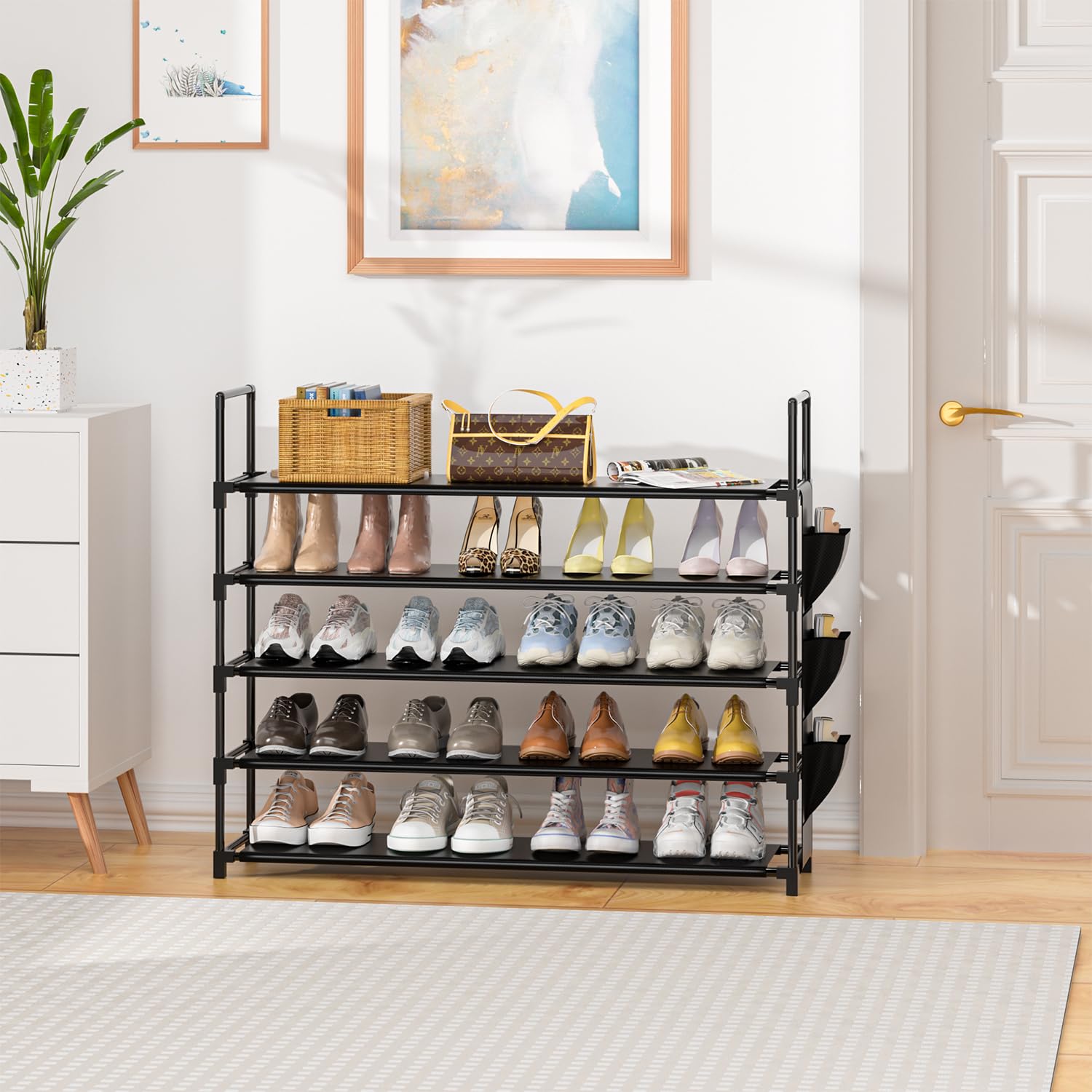 OYREL side view with attached side bag organizing accessories neatly